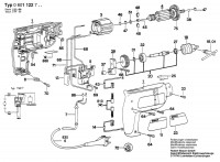 Bosch 0 601 122 742 Drill 240 V / GB Spare Parts